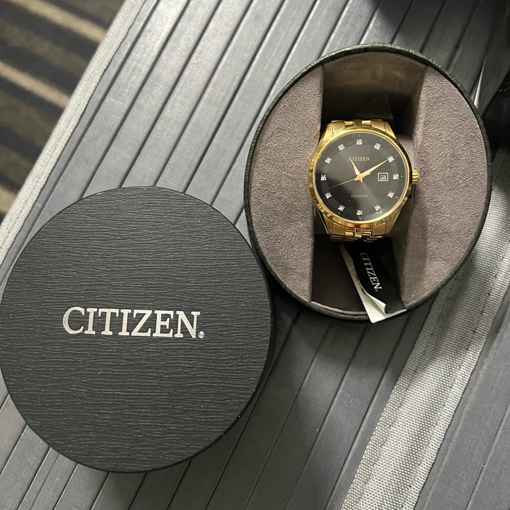 Citizen Eco-Drive Corso Yellow Gold Diamond Accent Watch